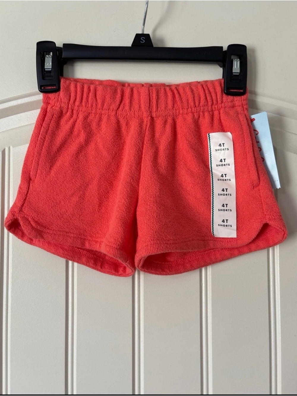Cat & Jack Coral Terry Knit Shorts